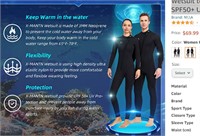 DIVE & SAIL Wetsuit Men Women-Full Body Ultra , XL