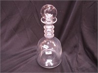 Baccarat crystal decanter, 11" high