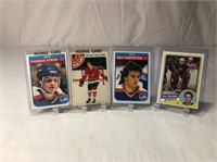 4 Vintage Rookie Hockey Cards #1