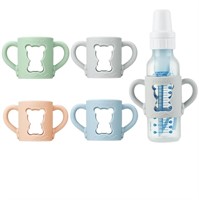 PandaEar 4 Pack Silicone Baby Bottle Handles Compa