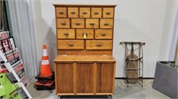 Wood Dresser Cabinet on Wheels