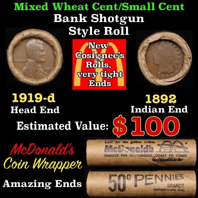 Small Cent Mixed Roll Orig Brandt McDonalds Wrappe