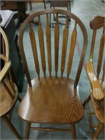 Oak side chair