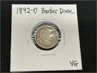 1892O Barber Dime