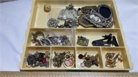 Assorted Jewelry in Tray