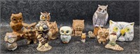 Assortment of Vintage Hooters, Ceramic Owls,