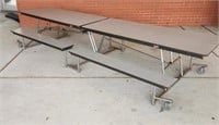 PREOWNED Cafeteria Folding Lunch Table