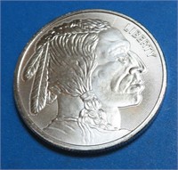 1 oz Buffalo Design Silver Round