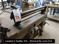 BENCH MOUNTED 36" SLIP ROLL (BUYER IS RESPONSIBLE