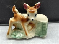 Vintage Japan Ceramic Deer Lamp Base