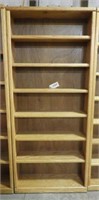 Lot #1528E - Nice solid Oak seven tier bookcase