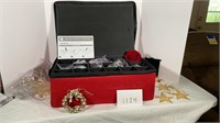 Ornaments w/ Storage Box & Christmas Decor