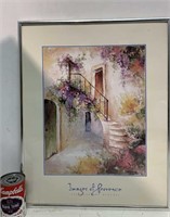 Silver framed Images of Provence print 16x20