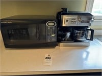 Microwave and Coffee Maker