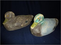 TWO VINTAGE DUCK DECOYS