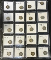 US Silver Dimes Lot Collection