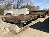 1971 ROGERS SLIDING T/A FLATBED TRAILER 15892, 43'