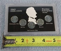 1943 Steel Wartime Cent Set