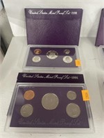 Two 1991 mint proof sets