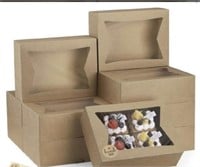 150pc bakery Boxes with Window 
 
 8x6x2.5