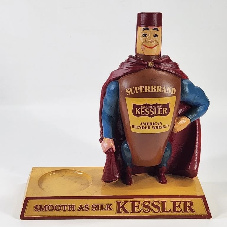 CHALK KESSLER WHISKEY ADVERTISING DISPLAY