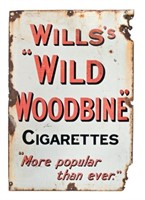 Will's "Wild Woodbine" Cigarettes Sign