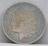 1896-O Morgan Silver Dollar.