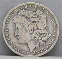 1896-O Morgan Silver Dollar.