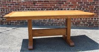 Solid Oak Farm / Trestle Table