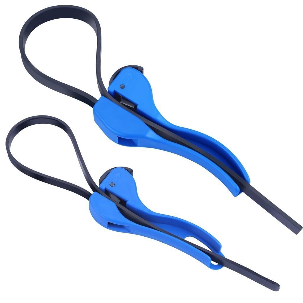 Adjustable Oil Filter Strap Wrench  2 Pcs Set