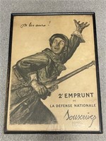 Early 20th Century French Military Poster