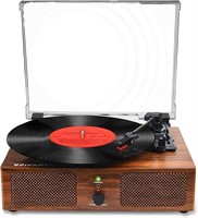(N) Vinyl Record Player Wireless Turntable with Bu