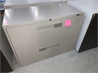 2 Drawer Metal Lateral File Cabinet