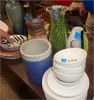 plates, bowls, vases