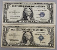 (2) $1 Silver Certificates: 1935-E, 1957