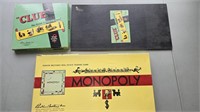 Parker Brothers Monopoly and Clue games