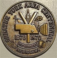 Bronze 1970 Greater York Area Medal