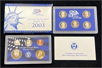 2003 US Mint Proof Set in Box with COA