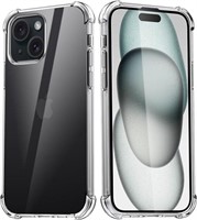 Iphone 15 Clear Silicone Shockproof Case