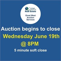 Auction begins to close Wednesday June 19th @
