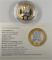 0.925 Sterling Silver Olympic Commemorative