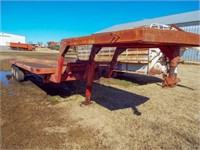 28'X8' Flatbed gooseneck trailer with winch