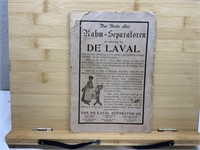 1911 German Catalog Advertising DeLaval Cream