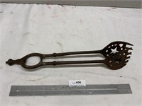 Cast Iron Old Star Hearth Fireplace Tongs
