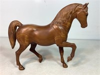 Vintage Woodgrain Horse, 9in X 10in