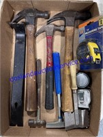 Lot of Hammers and Measuring Tapes