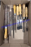 Lot of Chisels and Files