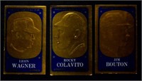 (3) 1965 Topps Gold Embossed Cards: #s 25, 31, 46