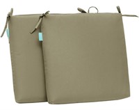 QILLOWAY 2PCS BEIGE OUTDOOR CUSHIONS(17X17X3IN)