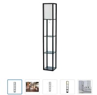 LF1014-blk floor lamp shelf new